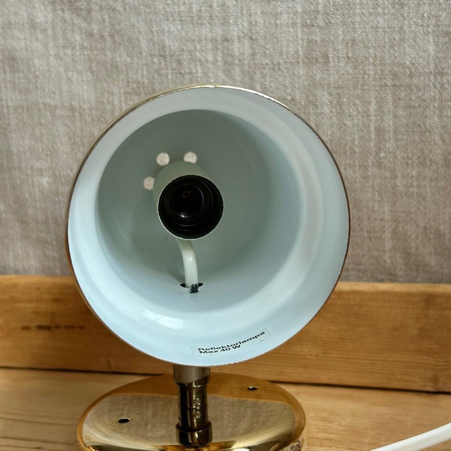 Vägglampa Sänglampa Reflektorlampa RAF Rejmyre Lampa Retro Vintage