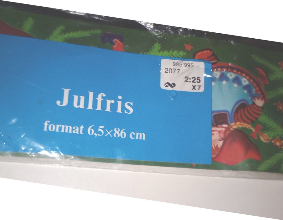 Gammal Julfris - Julband i originalförpackning