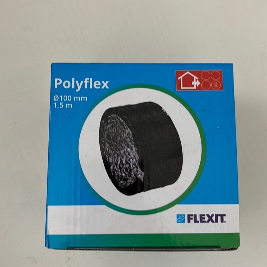 Flexibel ventilationslang Polyflex 100 mm 1,5 m