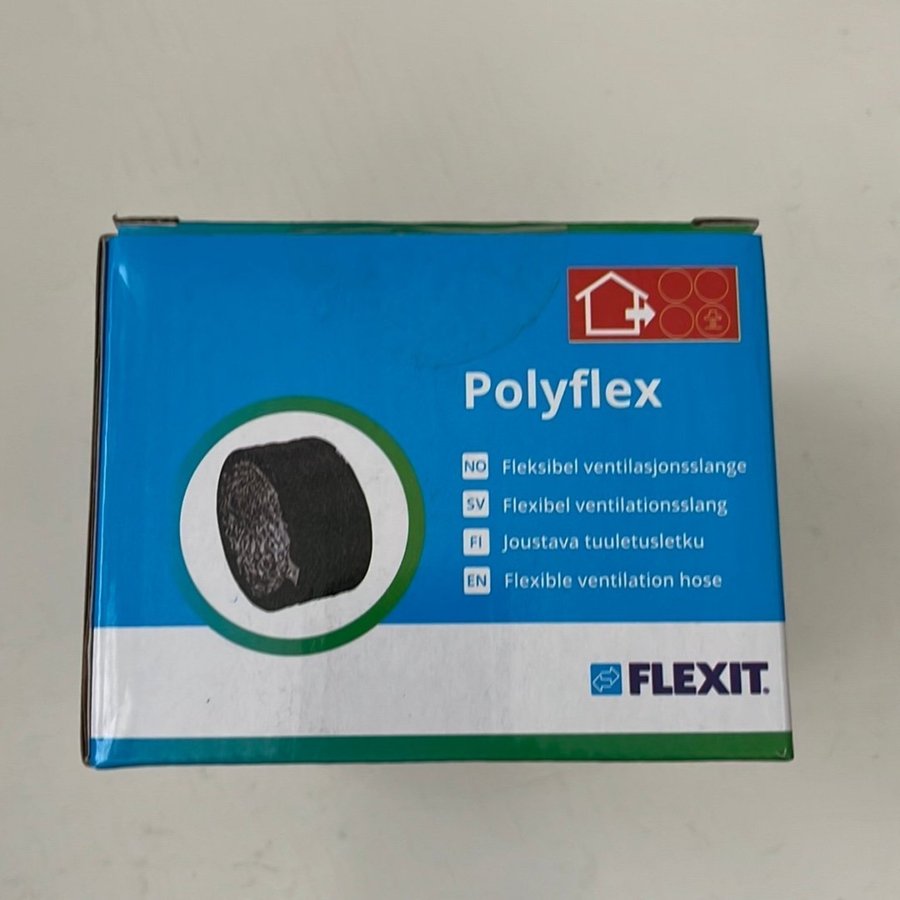 Flexibel ventilationslang Polyflex 100 mm 1,5 m