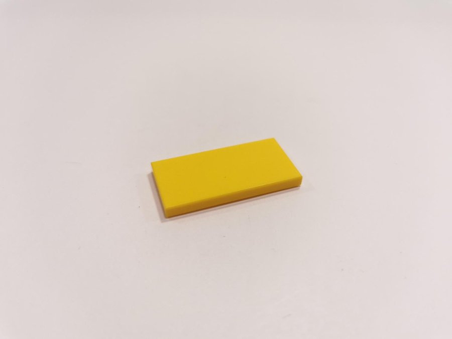 Lego - tile - slät - bas - 2x4 - part 87079 - gul