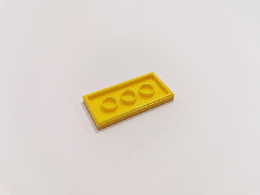 Lego - tile - slät - bas - 2x4 - part 87079 - gul