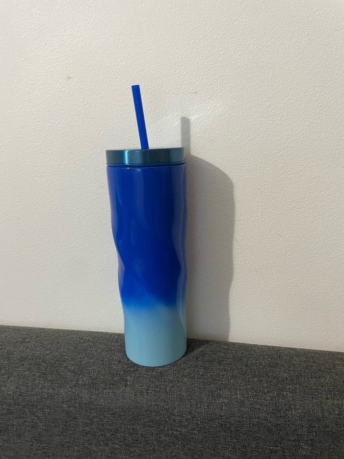 Starbucks light blue and royal blue ss cold cup