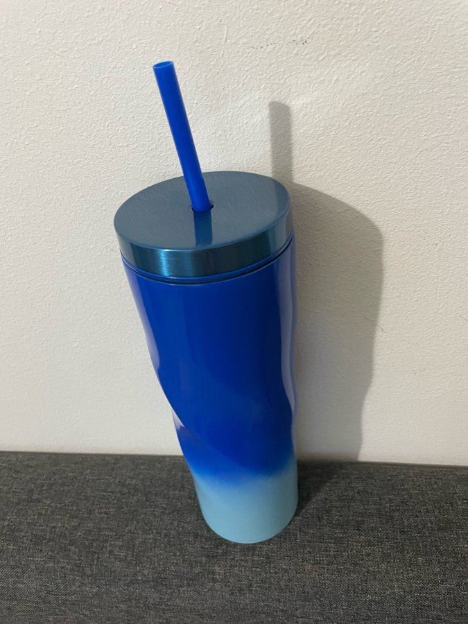 Starbucks light blue and royal blue ss cold cup