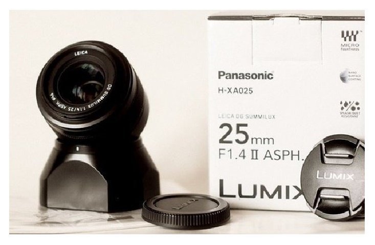 Panasonic LEICA 25mm f:14 II ASPH Mycket finn