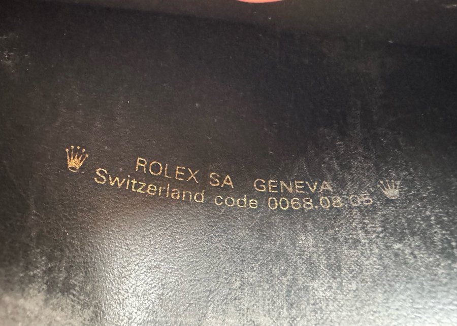 Rolex Grön Läderplånbok