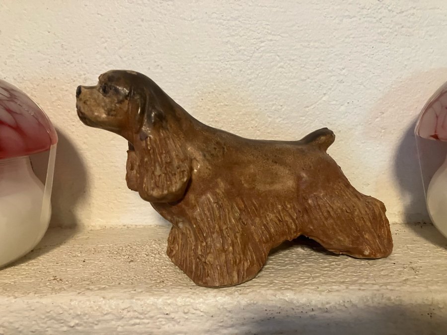 Jie keramik hundfigur amerikans cocker spaniel