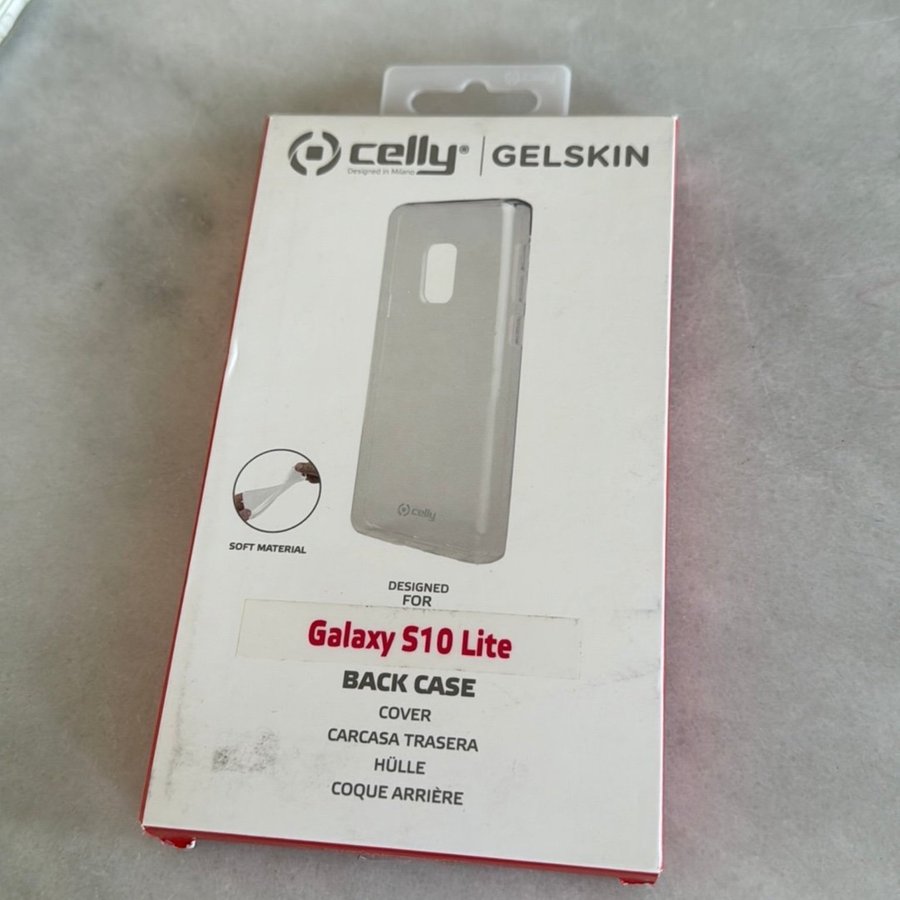 UTFÖRSÄLJNING- Celly Gelskin Back Case för Galaxy S10 Lite