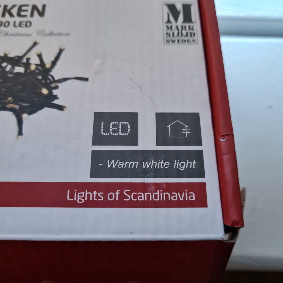 80 LED Ljuskedja - Varmvit