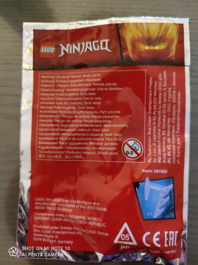 LEGO Ninjago Minifigur "Blizzard Samurai" Oöppnad/NY