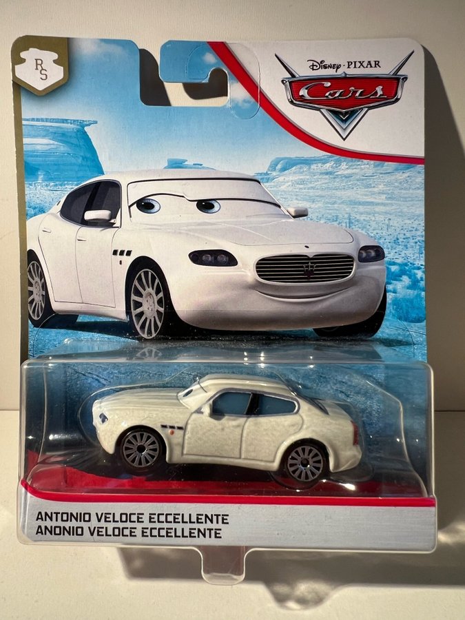 NY! Cars / bilar ~ Disney Pixar ~ Antonio Veloce Eccellente ~ (Blixten McQueen)