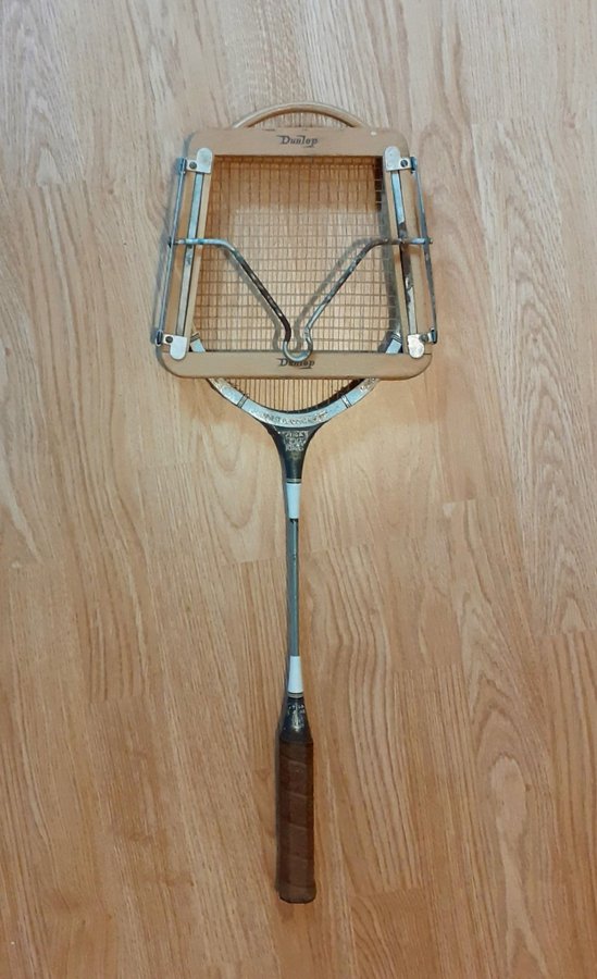 Vintage badminton racket - Stiga Gold King, med Dunlop spännram.