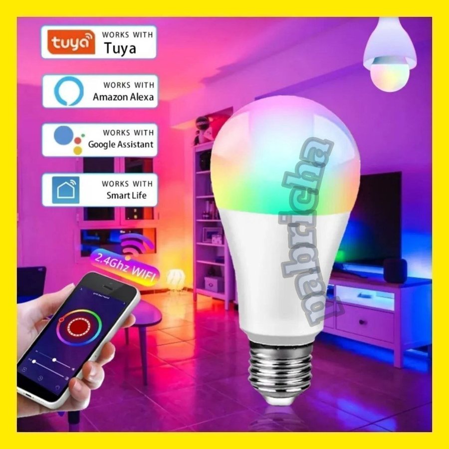 Smart Home RGB LED-lampa E27, WiFi Dimbar (18W)