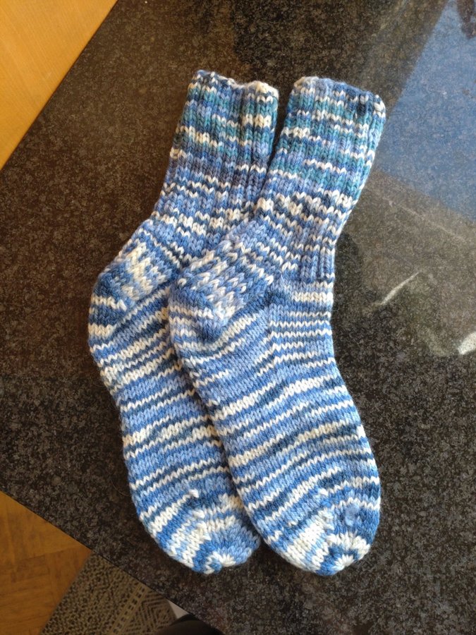 Raggsockor stickade sockor strl 36-37 nytt