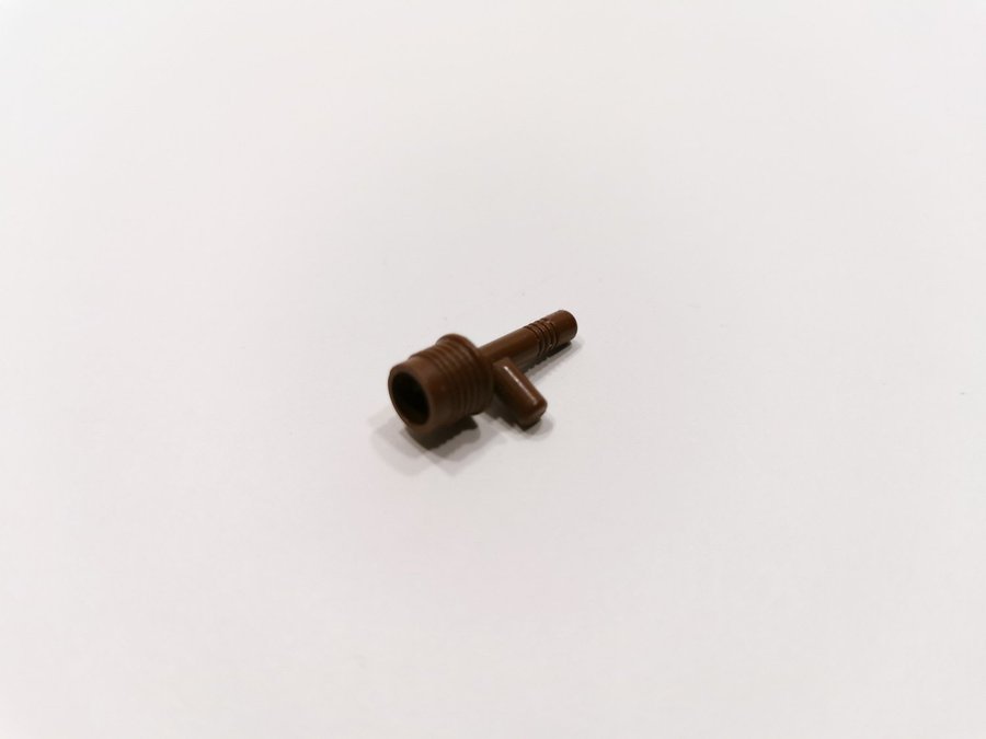 Lego - space gun - torch - part 3959 - brun (old brown)