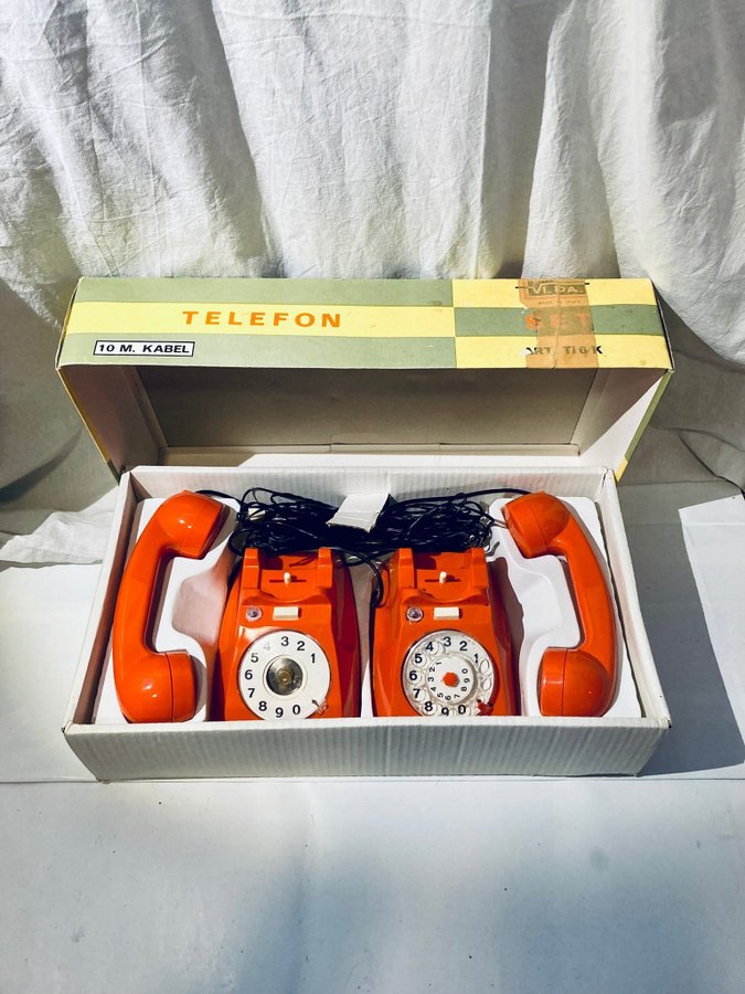 Leksaks Telefon-Set / Leksakstelefoner - Vintage Toys