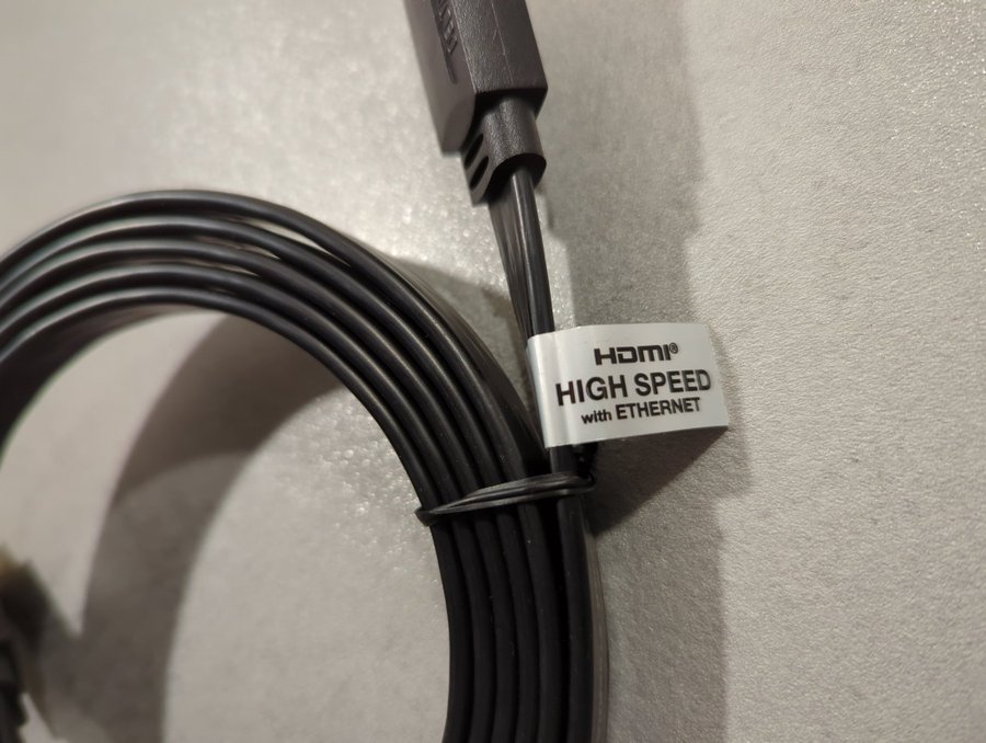 Deltaco HDMI-1020F HDMI-kabel 2 m HDMI 3D kompatibilitet High speed med Ethernet