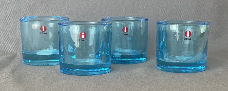 Iittala 4 ljuslyktor Kivi Etikett och märkta