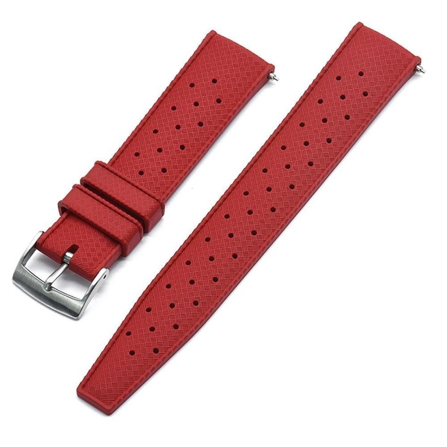 Klockband Tropic Quick 22mm - Röd