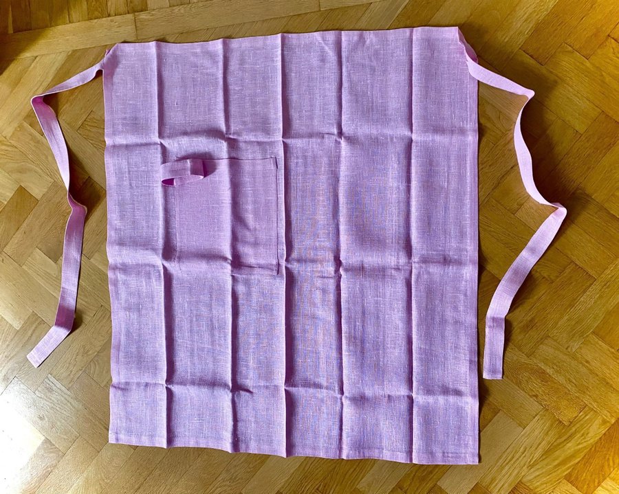 NYTT Linneförkläde Lovely Linen - Rosa 895kr