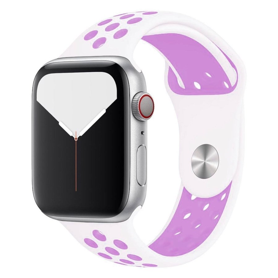 Sport Band 44/45/46/49mm (S/M) Apple Watch Armband - WHITE / PURPLE