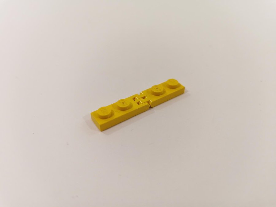 Lego - hinge - ledad - böjbar - hel topp - part 4276a 4275a - gul