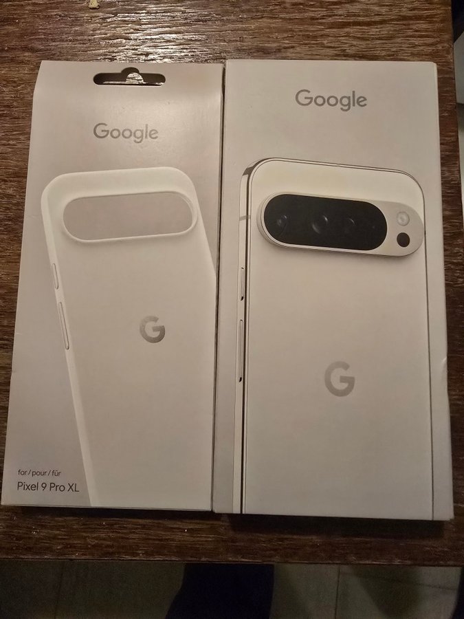 Google Pixel 9 Pro XL med skal