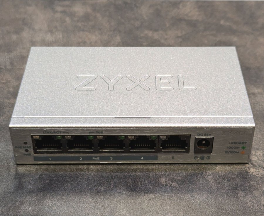 ZYXEL GS1005HP 5-Port Gigabit Unmanaged PoE Switch