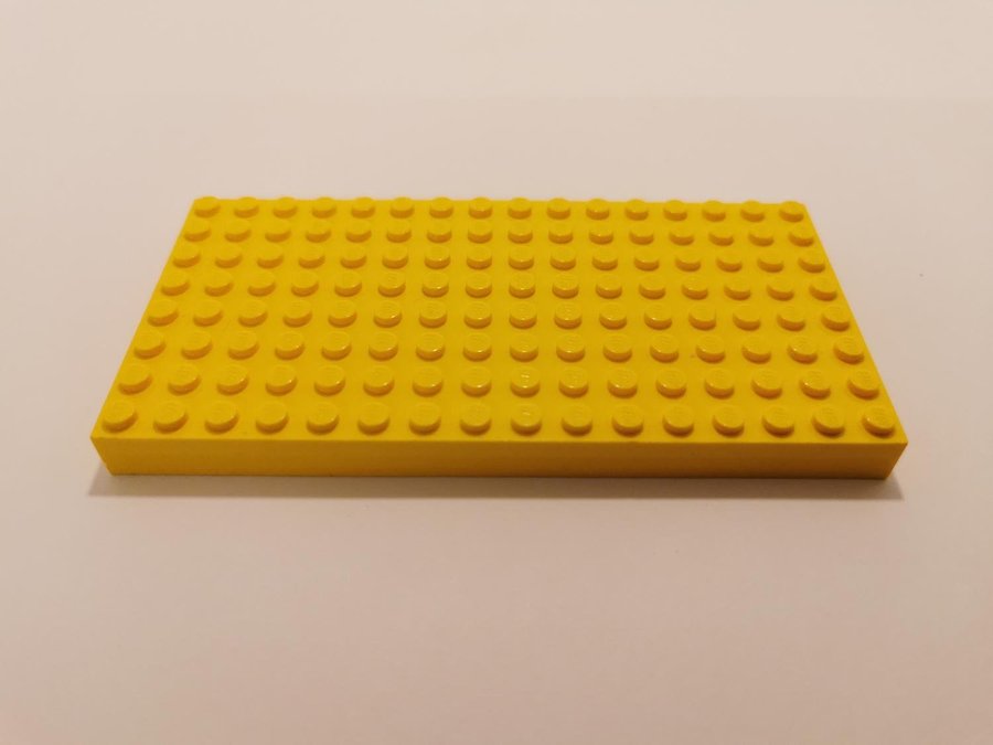 Lego - platta - brick - 8x16 - part 4204 - gul