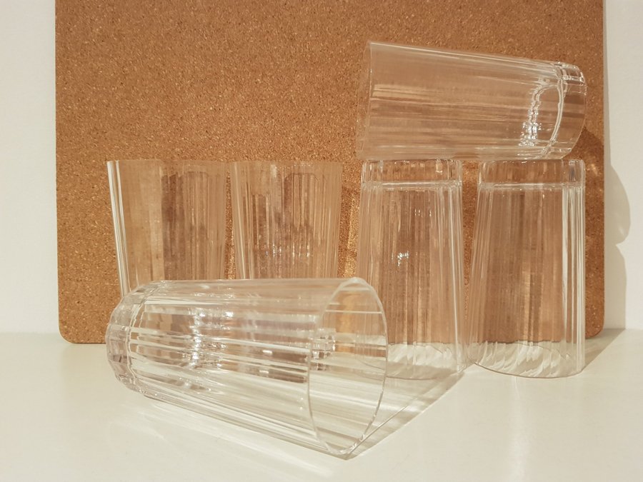 Arabia Spektro Ölglas 6st Heikki Orvola Iittala vintage design glasbruk glas