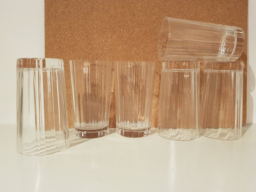 Arabia Spektro Ölglas 6st Heikki Orvola Iittala vintage design glasbruk glas