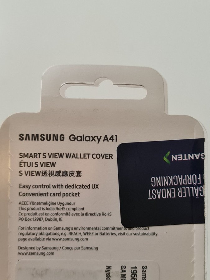 Samsung Galaxy A41 Smart S View Wallet Cover HELT NY