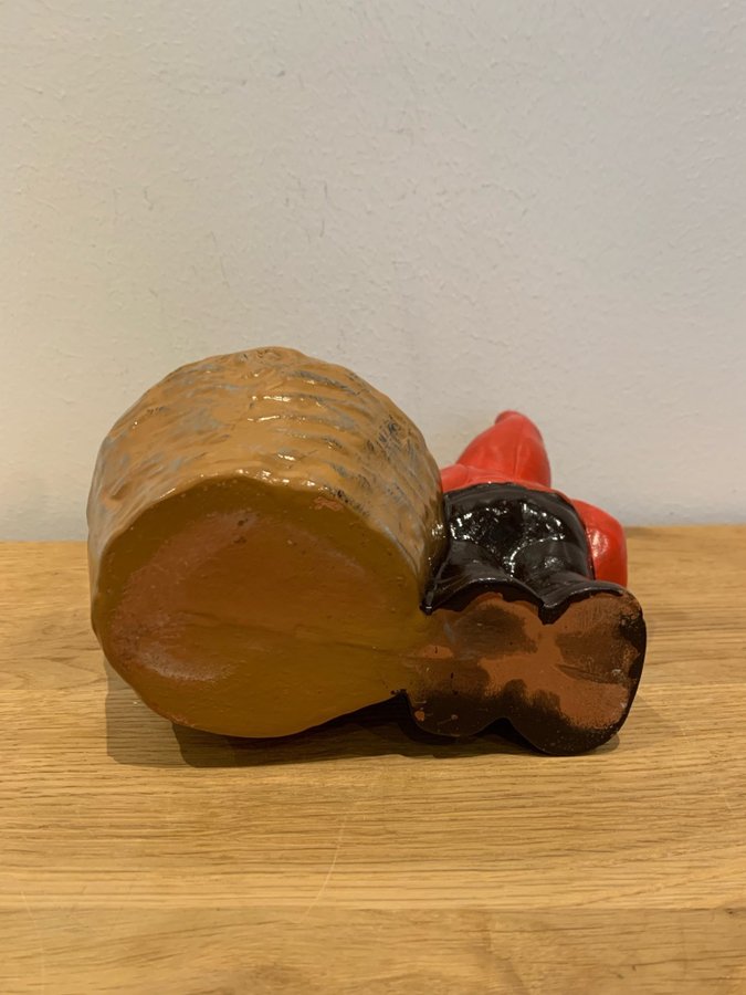 Keramik Tomte kruka Retro Tomte med Vattenkanna Retro 1970 talet