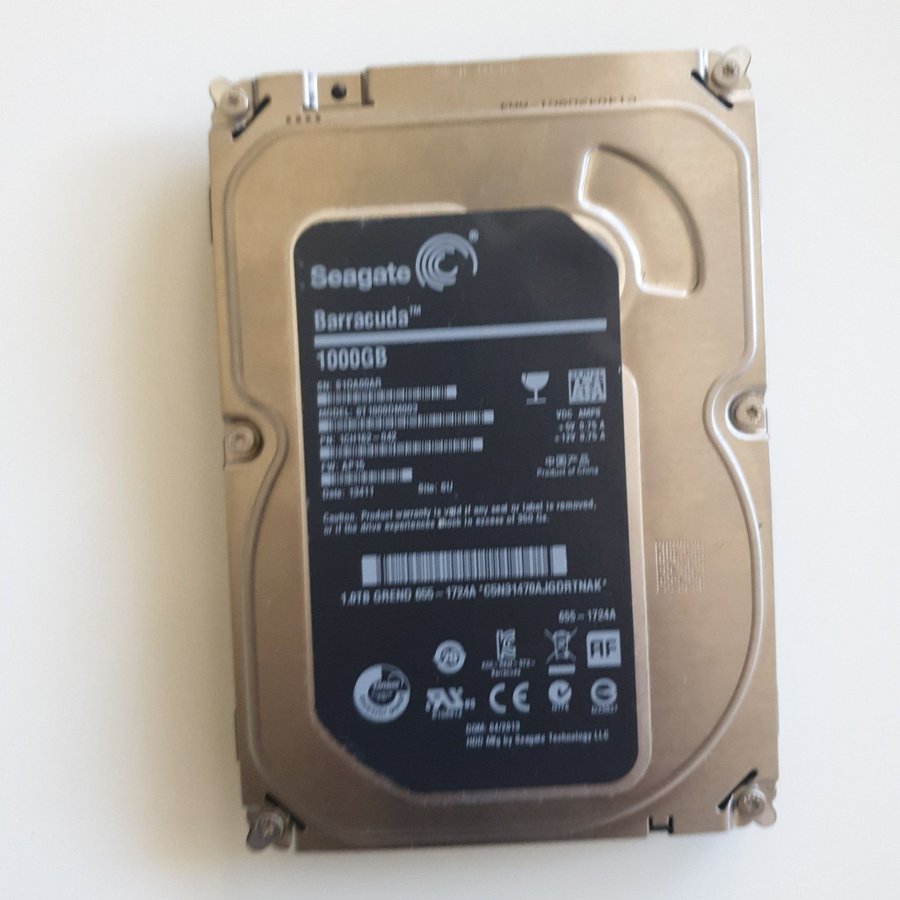 SEAGATE BARRACUDA 1TB 35" HÅRDDISK