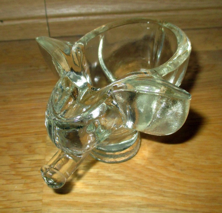 * Glas Elefant - Elefant i glas - Nyskick - Elefant skål *