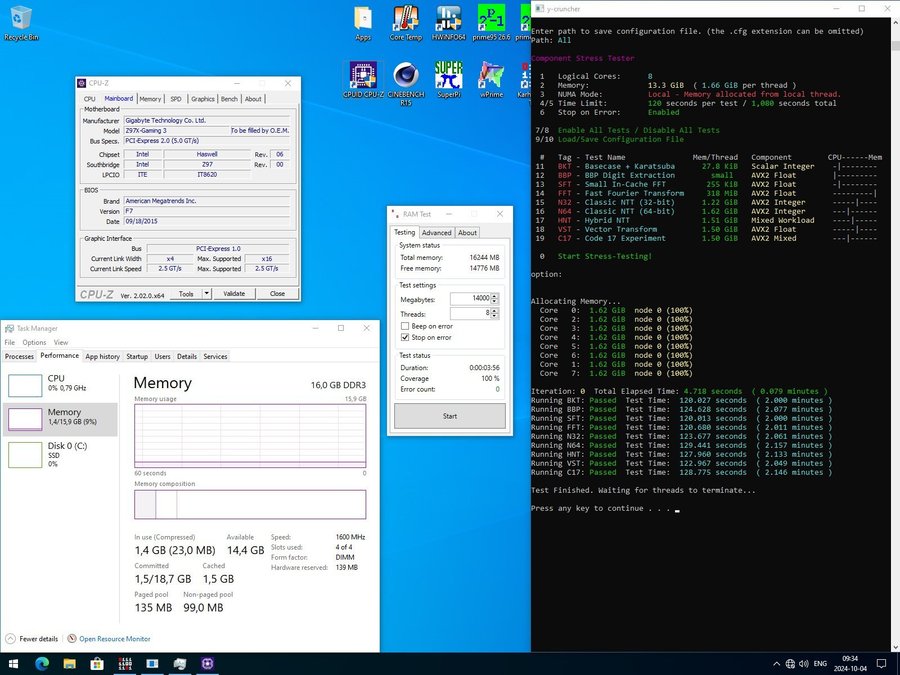 Gigabyte GA-Z97X-Gaming 3 Moderkort (M.2, Z97, ATX, LGA 1150)