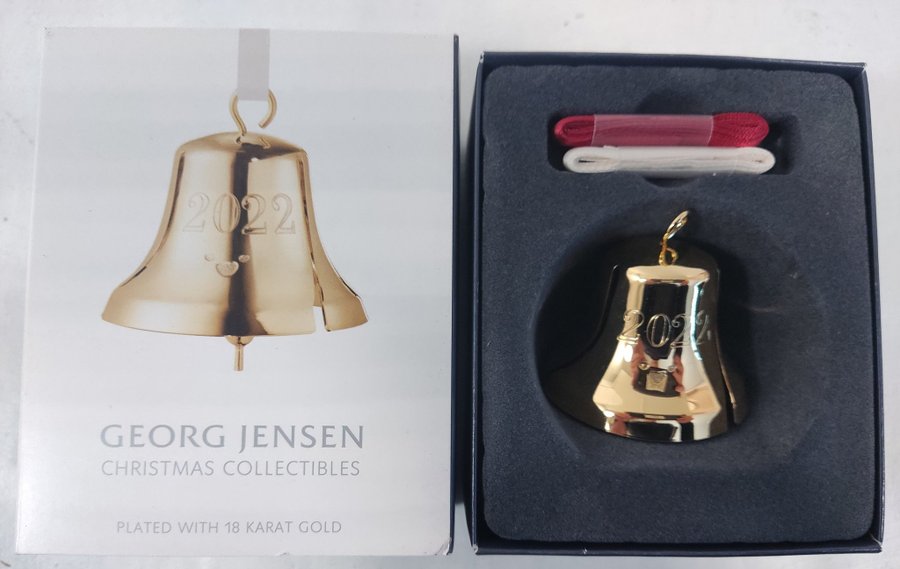 GEORG JENSEN CHRISTMAS - JULEKLOKKE I GULD FRA 2022 - NY