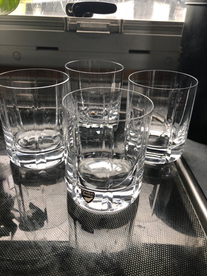 Orrefors Memphis whisky glas Gunnar Cyrén