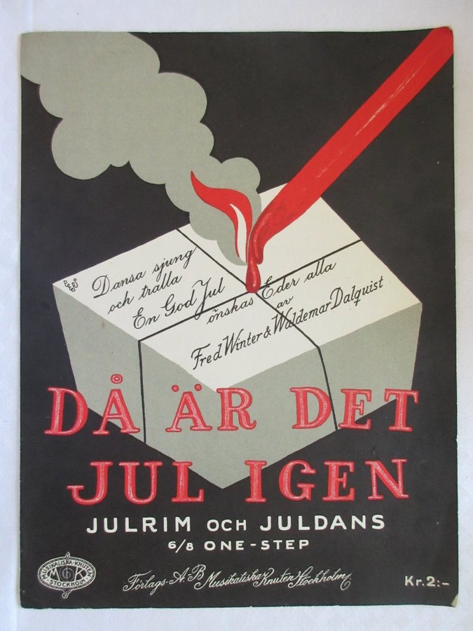 Noter DÅ ÄR DET JUL IGEN 5 Sid. 1926 / Rama in