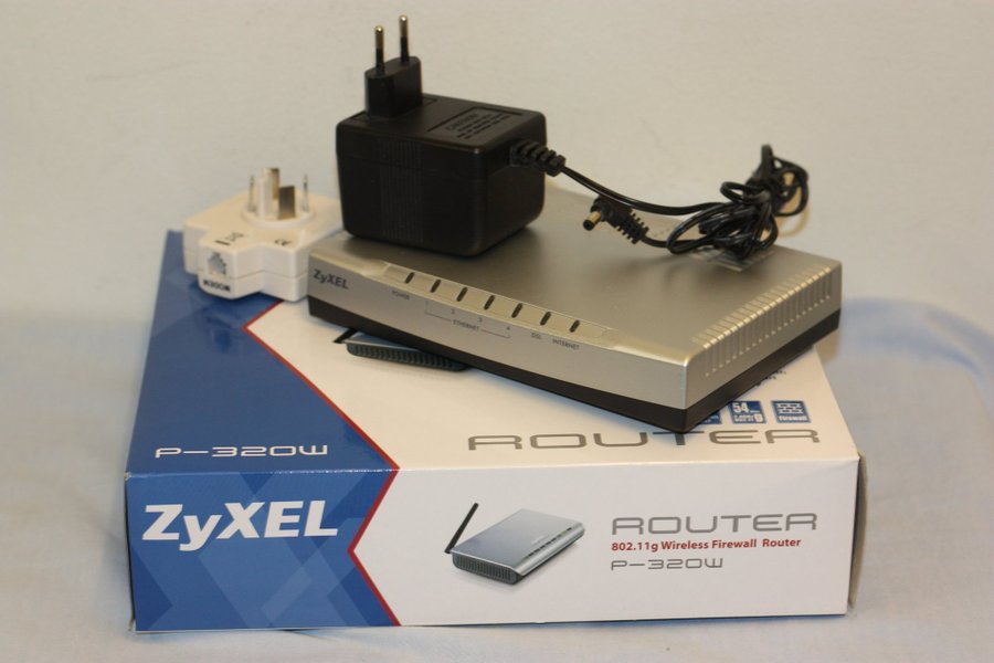 Zyxel router P-320w och modem P-660H-D1