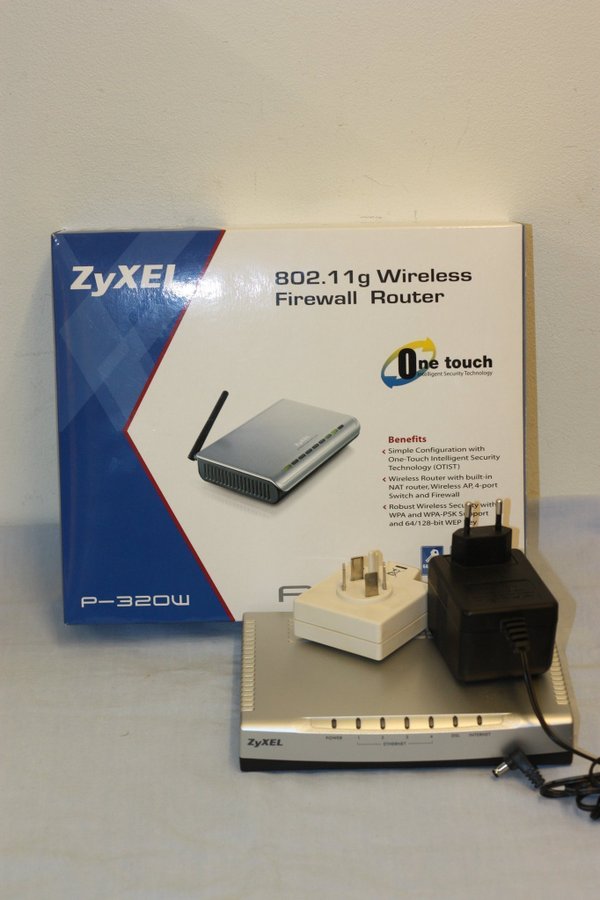 Zyxel router P-320w och modem P-660H-D1