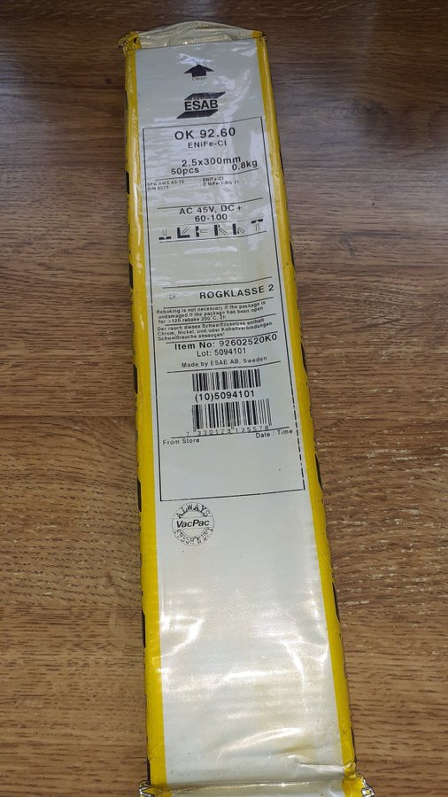 ESAB OK 9260 25x300mm ENiFe-CI