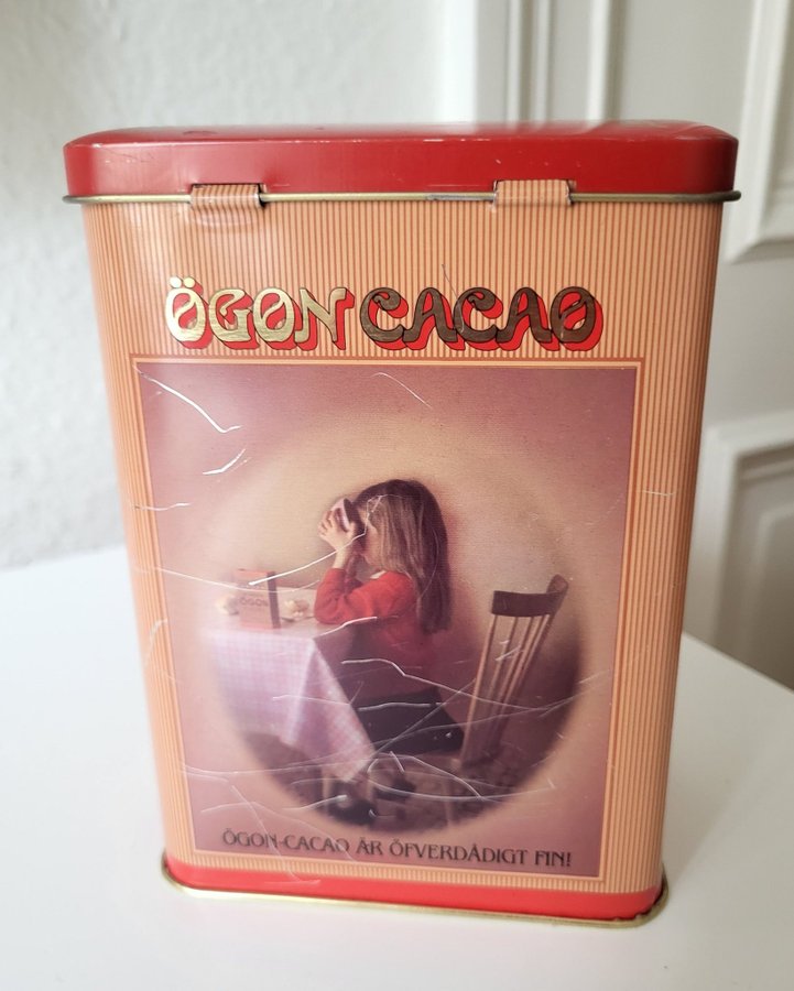 Plåtburk Ögon Cacao ögonkakao plåtburk retro kakao