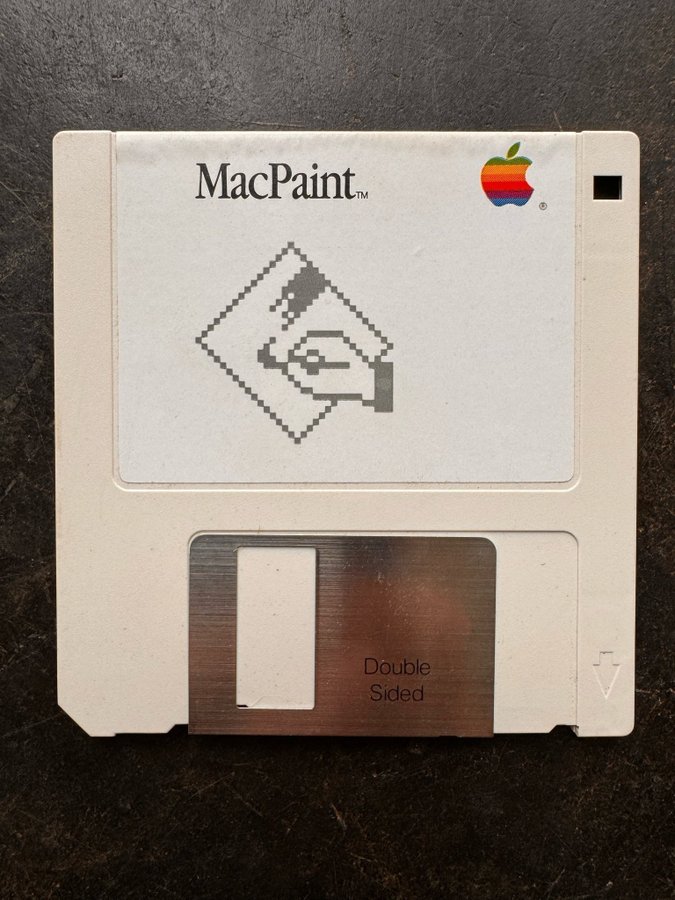 Mac Paint 35 floppy 1986