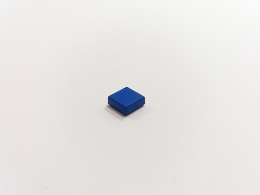 Lego - tile - slät - 1x1 - part 3070 - blå