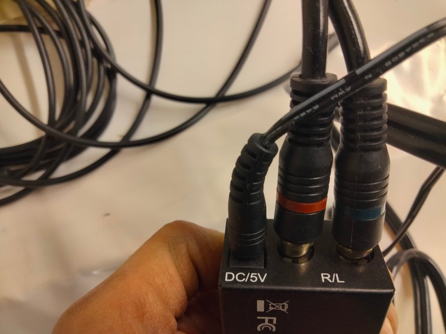 Toslink Omvandlare Converter från optisk till analog signal