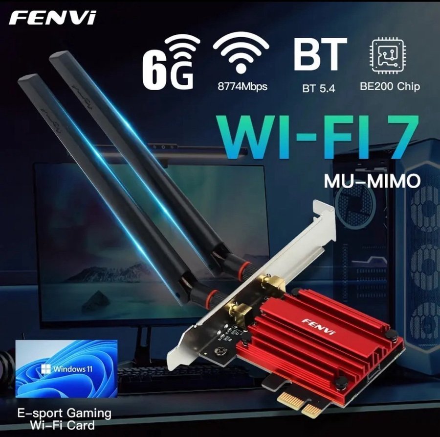 WiFi 7 BE200 PCI-E 8774Mbps NY!