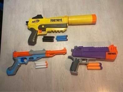 3 st Nerf Fortnite och Starwars Blasters