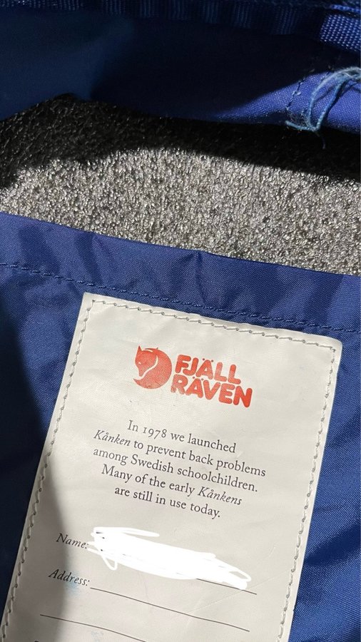 Fjällräven Kånken ryggsäck blå