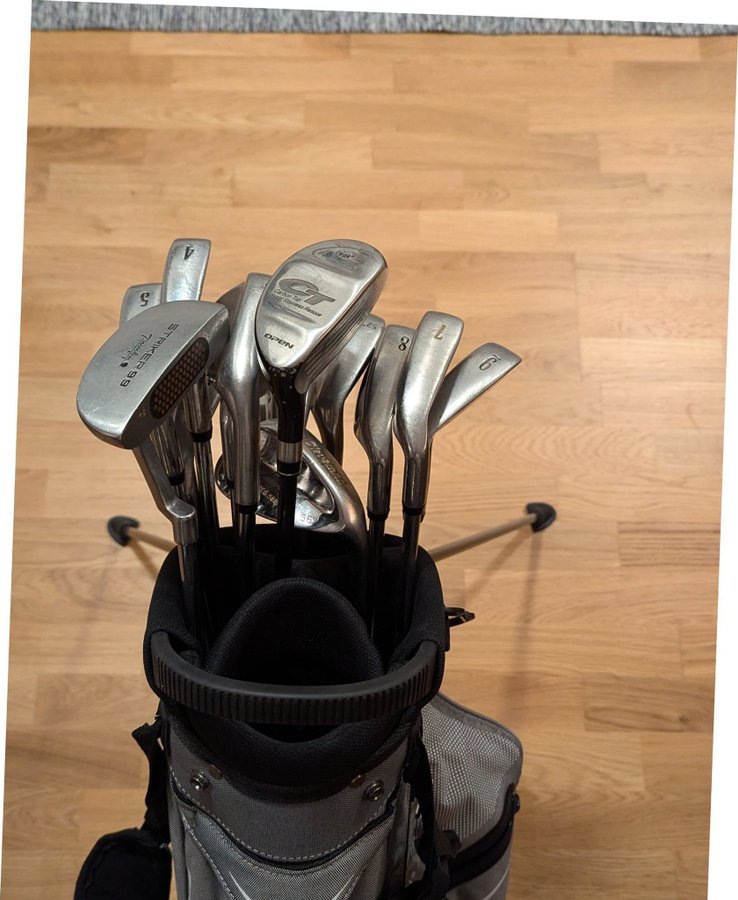 Golfset med väska